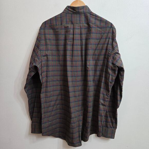 Ralph Lauren Mens Y2K Plaid Classic Button-Down Shirt Size Large Preppy Academia - Picture 5 of 12
